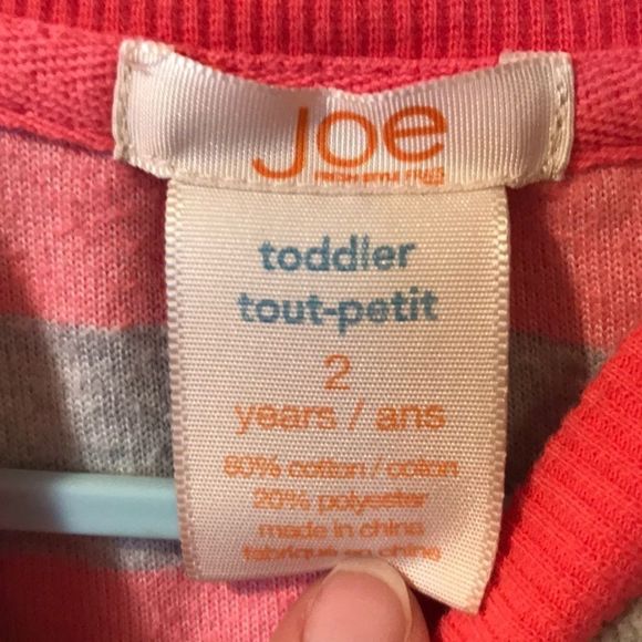 🌺 JOE FRESH Striped Velour Sweater - Picture 3 of 4